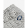 bobo choses quilted baby jogging pants light heather gray
