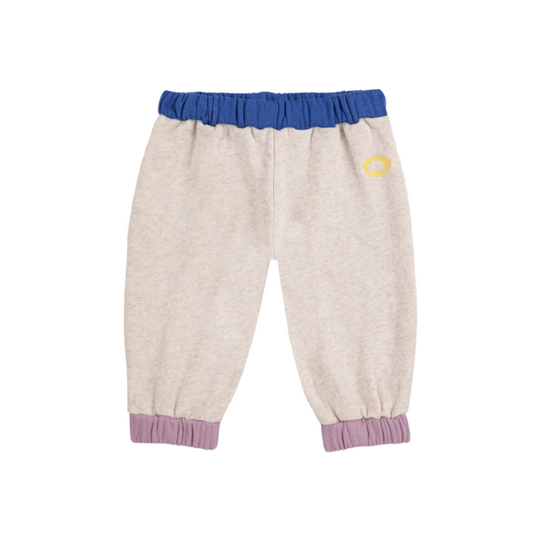 bobo choses color block baby jogging pants offwhite