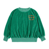 bobo choses have fun velvet sweatshirt green