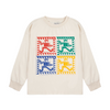bobo choses rainbow mr pencil t-shirt offwhite