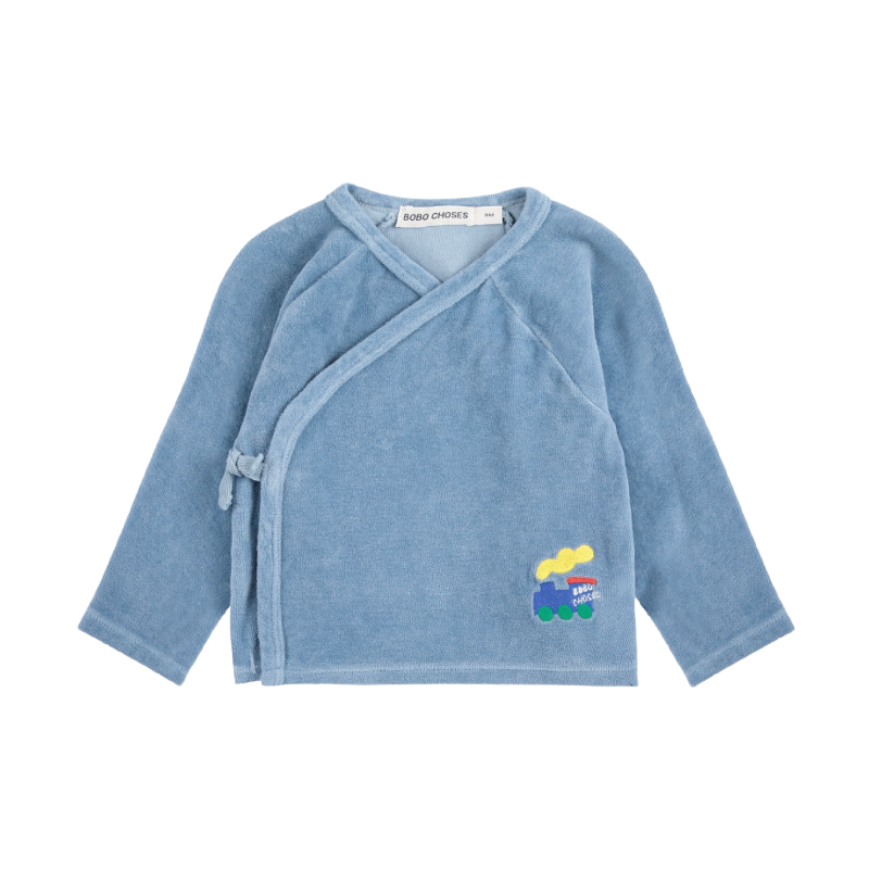 bobo choses bobo choo choo crossed baby t-shirt light blue