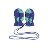 bobo choses lucky clover all over padded baby mittens blue