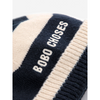 bobo choses striped beanie midnight blue