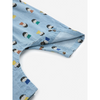 bobo choses game pawns all over light denim baby overall light blue