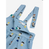 bobo choses game pawns all over light denim baby overall light blue
