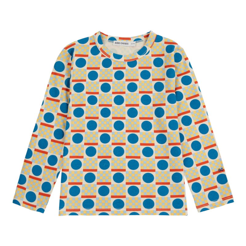 bobo choses geometric all over t-shirt offwhite