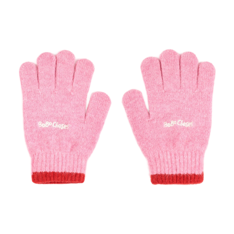 bobo choses gloves pink