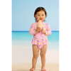 seafolly lemon lime flounce baby swim sunsuit