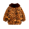 mini rodini leopard faux fur jacket