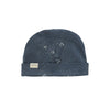 Navy blue beanie with star pattern 