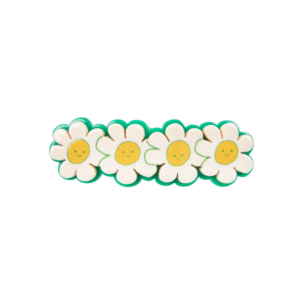 tinycottons daisies big clip vanilla
