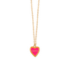tinycottons heart necklace cool pink