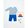 arsene & les pipelettes filiz baby mariniere shirt electric blue