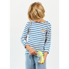 arsene & les pipelettes fabien striped sailor shirt electric blue