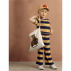 mini rodini block stripe trousers beige