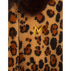 mini rodini leopard faux fur jacket