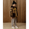 mini rodini leopard faux fur jacket beige