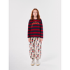 bobo choses circle stripes long sleeve t-shirt red