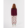bobo choses circle stripes long sleeve t-shirt red