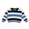 the new society celiosa baby sweater summer midnight stripes