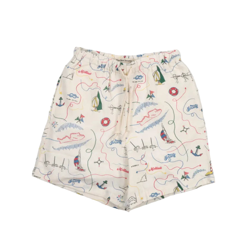 the new society clove bermuda shorts clove print