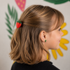 mini strawberry hair claw clip