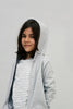 gray label hooded cardigan grey melange