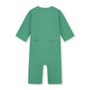 gray label baby overall bright green