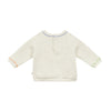arsene & les pipelettes speckled baby sweatshirt ecru