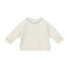 arsene & les pipelettes speckled baby sweatshirt ecru
