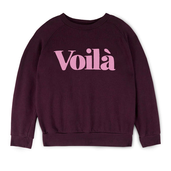mipounet viola sweatshirt aubergine