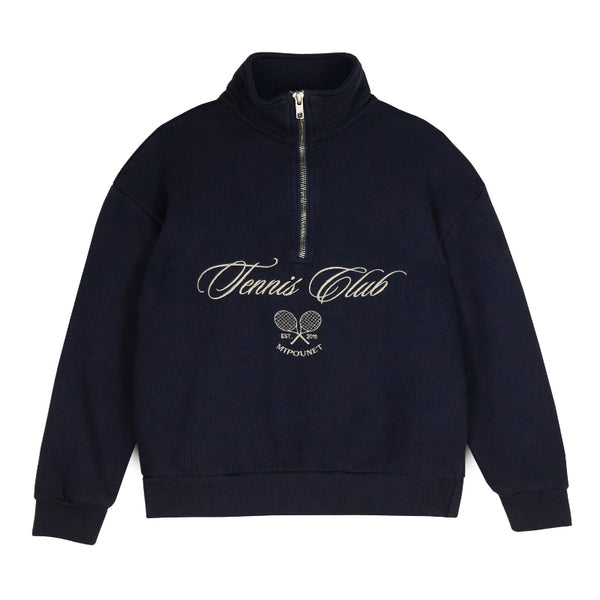 mipounet juiliete quarter-zip sweatshirt blue
