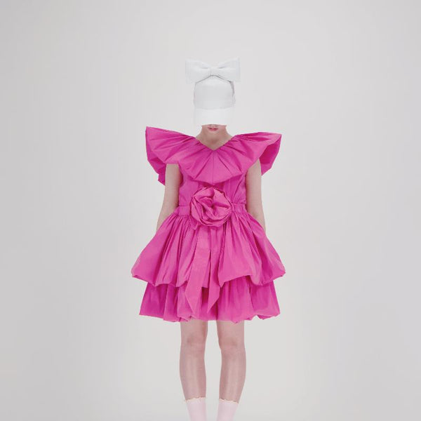 ワンピース CAROLINE BOSMANS DRESS POPPY SOFT ROSE caroline bosmans dress poppy soft rose – kodomo