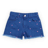 the new society lys hearts embroidered shorts light denim