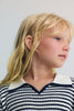 the new society azalea knit polo midnight stripes