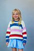 the new society celiosa sweater iris whisper stripes