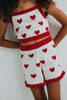 the new society maqui knit shorts hearts