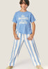 mipounet claude pants blue/ecru