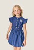mipounet amelie denim dress blue