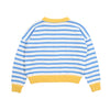 the new society marigold sweater vista blue stripes