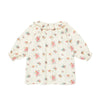 bonton d'amour floral baby dress ecru