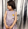 mini rodini starfall aop woven dress purple