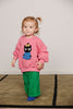 mini rodini cat chenille sweatshirt pink