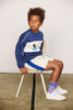 mini rodini cable knit shorts off-white