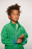 mini rodini table tennis patch terry cardigan green