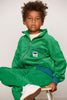 mini rodini table tennis patch terry cardigan green