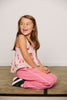 mini rodini plain pipingsweatpants pink