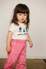 mini rodini plain pipingsweatpants pink