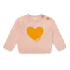 bonton misty heart baby sweater anemone