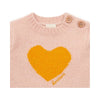 bonton misty heart baby sweater anemone